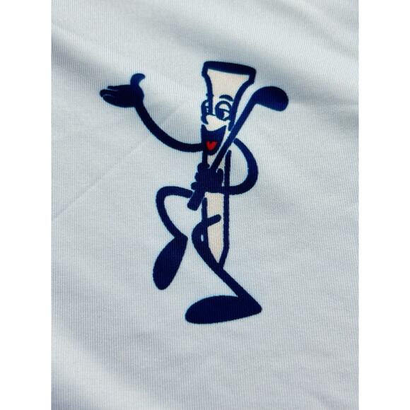 New With Tags Pins and Aces “Partee” Mens M White Golf Polo. Performance wicking - Picture 9 of 12